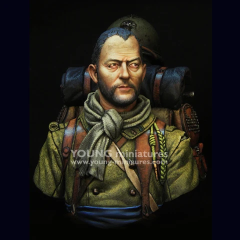 

DIY 1/10 BUST Resin Figure Model Kit Model French Foreign Volunteer Army X97