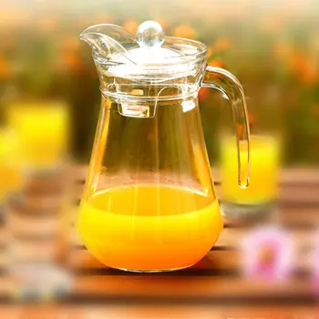 

High Quality Glass Kettle Water Jug Heat Resistant Transparent Teapot Stainless Steel Strainer water Juice Flower Teapot