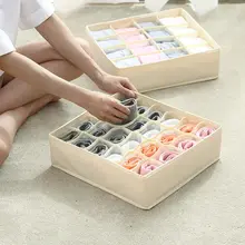 Home Storage Washable Scarfs Socks Bra Organizer Storage Box Drawer Closet Organizers Boxes For Underwear Bra