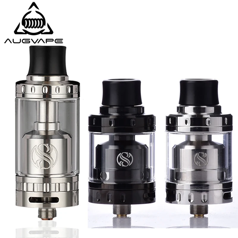 

Augvape Merlin RTA Atomizer Tank 2ml/4ml Top Filling Adjustable Airflow Control Rebuild Deck Electronic Cigarette Atomizer Vape