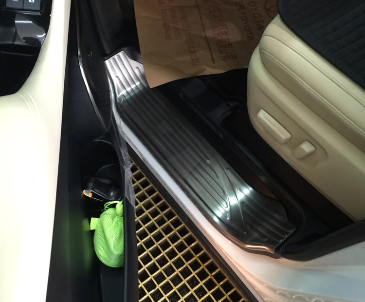304 нержавеющая сталь Накладка на порог двери для Toyota Alphard хромированные аксессуары для стайлинга автомобилей