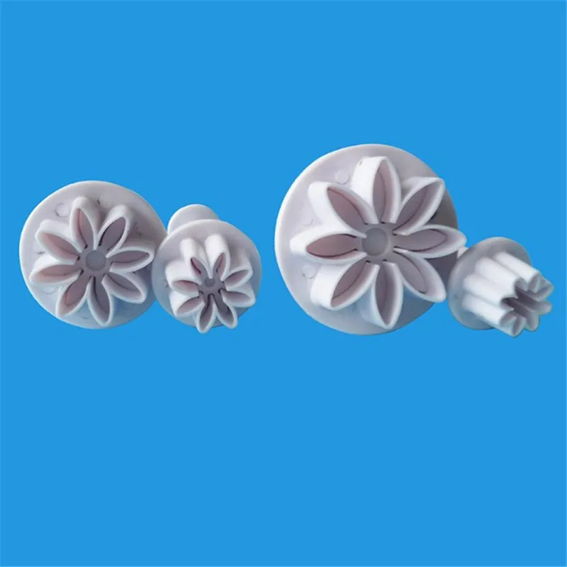 

TTLIFE 4pcs Plum Flower Plunger Cookie Mold Cutter Sugarcraft Fondant Cake Decorating DIY Tool Cookie Moulds Biscuit Cutter