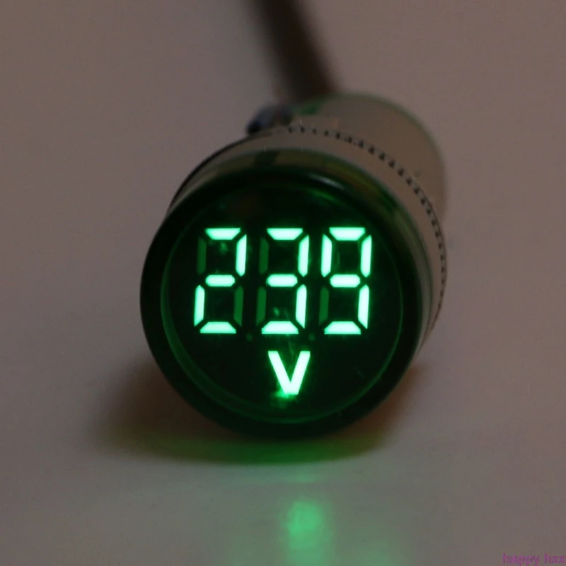 AC 60-500V 22 мм Цифровой вольтметр измеритель величины напряжения индикатор сигнальных огней