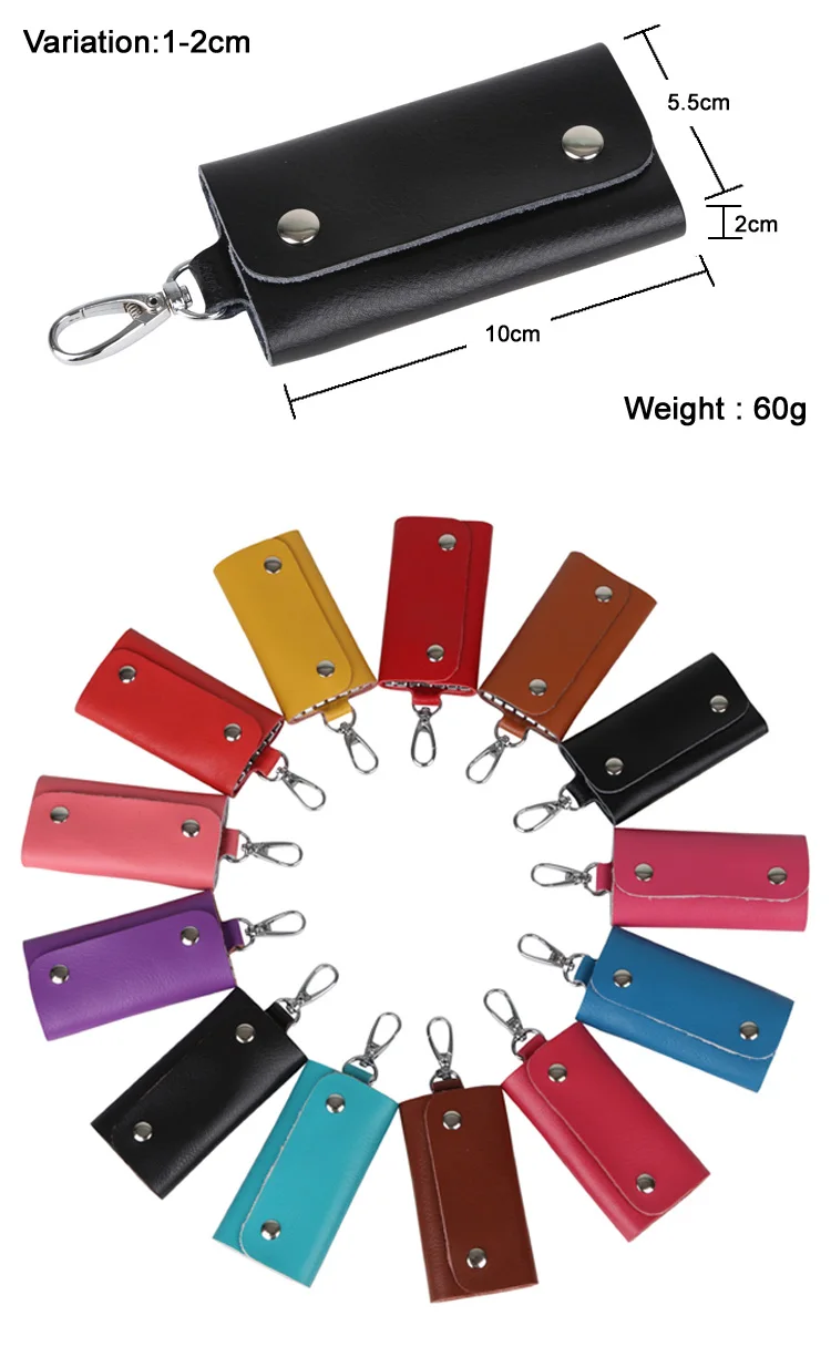 nice and good Hot Men&Women's Fashion Genuine Cow Leather Keys Holder Wallet Key chain Bag,Promotion Gifts,LK001