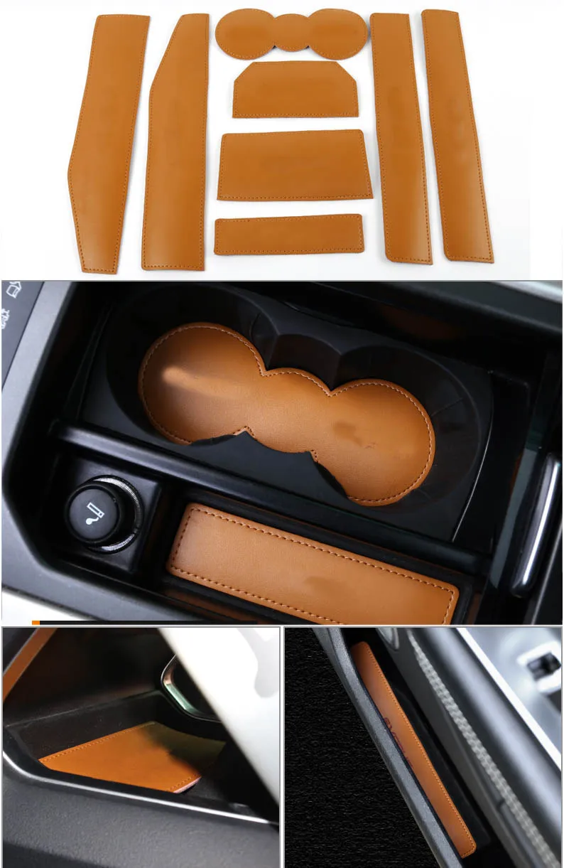 Lsrtw2017 волокна кожаный Автомобильный Дверной игровой коврик циновка чашки для range rover Sport 2011 2012 2013