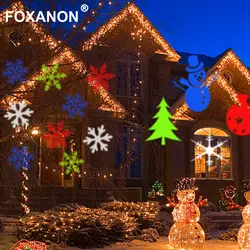 12 видов Рождество лазерный проектор лампы сердце снег партии Ландшафтное освещение открытый Водонепроницаемый Disco домашний сад звезды