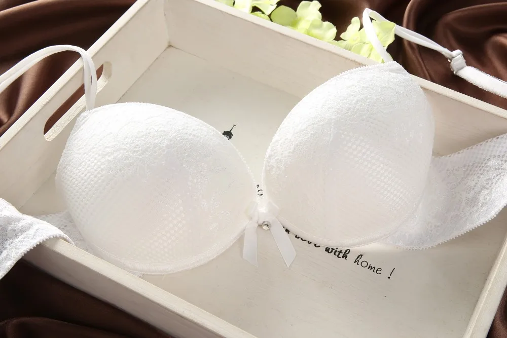 lace bra panty set Fashion fashion lace sexy thin deep V-neck push up underwear hot-selling vintage solid color bra set bralette sets