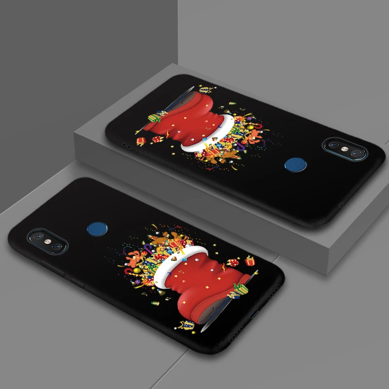 Рождественский чехол JURCHEN для телефона Xiaomi Mi 8 SE Lite 6 Xiomi A2 6X силиконовый мягкий