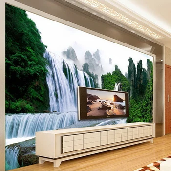 

Custom Photo Wallpaper 3D Mountain Water Scenery Waterfall Mural Bedroom Living Room Sofa TV Background Wall Decoration Painting