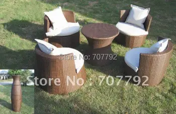 

Vase shape rattan hand woven chair