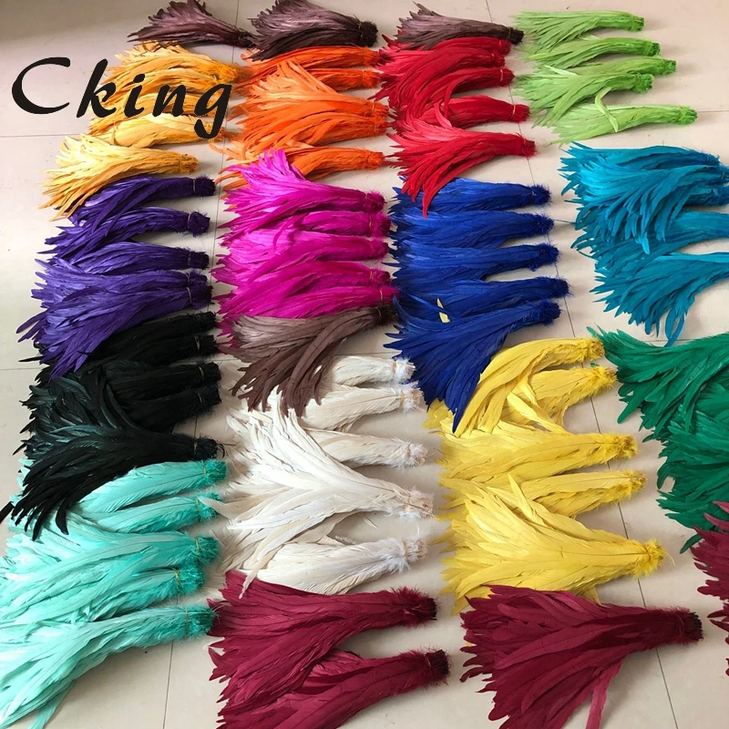 

20-25cm/8-10inches colorful rooster coque feather Or chicken feather plumas