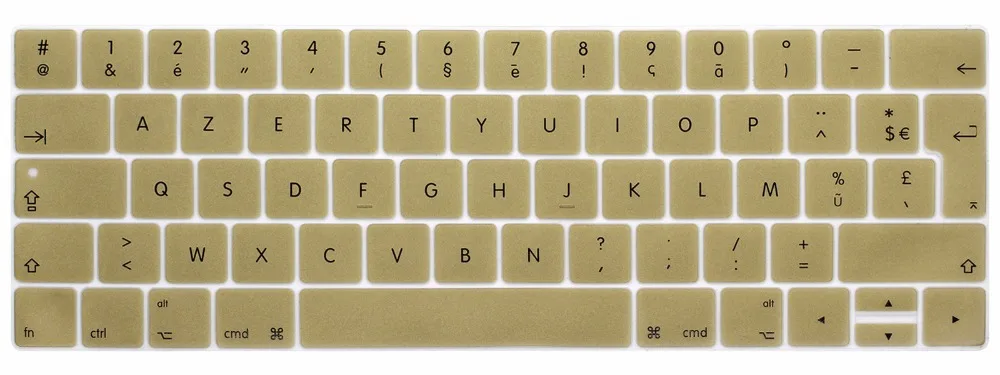 Clavier AZERTY раскладка силиконовая клавиатура чехол для нового Macbook Pro 13 15 с сенсорной панелью A1706 A1707 A1989 A1990 защита кожи