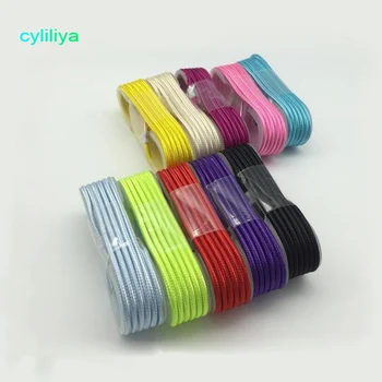 

100pcs/lot 1.5M 5FT 8pin Fabric Braided Nylon usb data cable cord line for iphone 5 5s 6 6plus for ipad mini