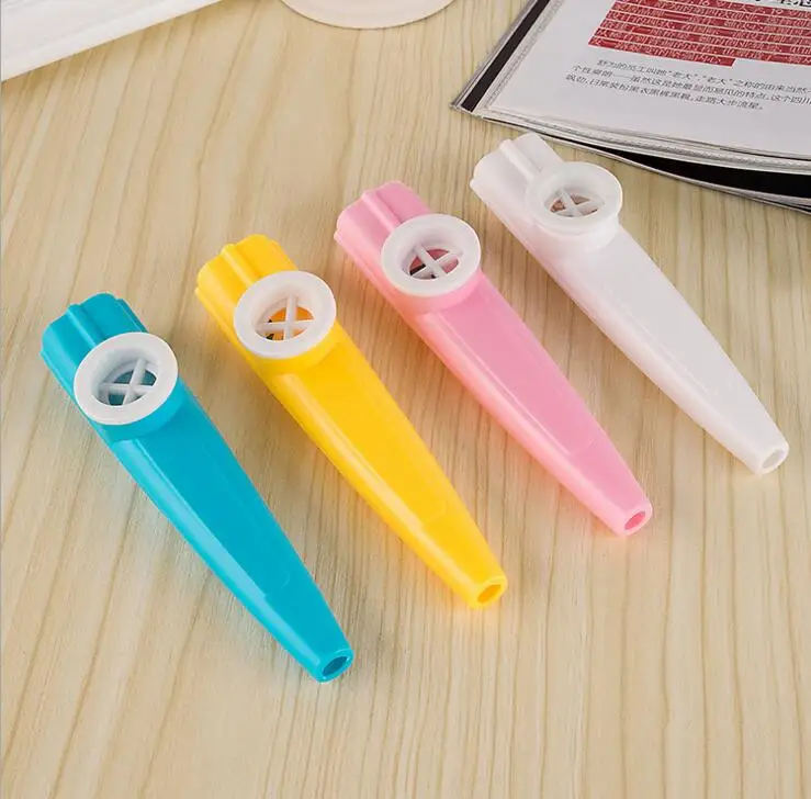 5 шт./лот пластиковая гармоника Kazoo с канавкой детский подарок для вечеринки