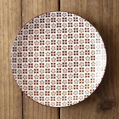 Ins японская креативная керамическая тарелка для завтрака кухонная утварь - Цвет: 10