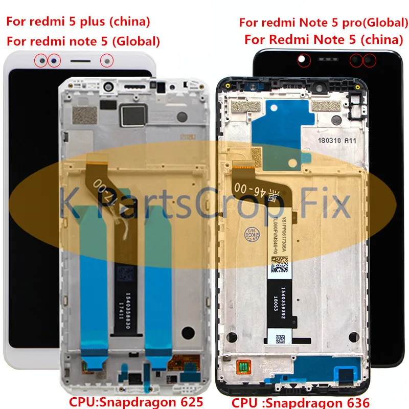 redmi note 5 pro lcd with frame  (12)