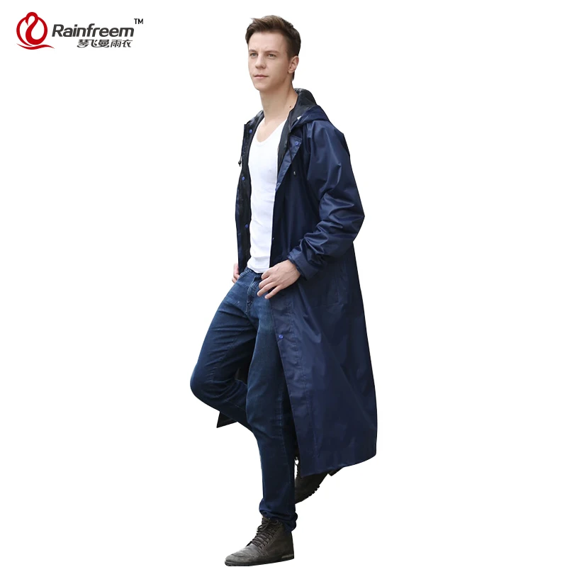 

Rainfreem Impermeable Raincoat Women/Men Waterproof Trench Coat Poncho Double-layer Rain Coat Women Rainwear Rain Gear Poncho