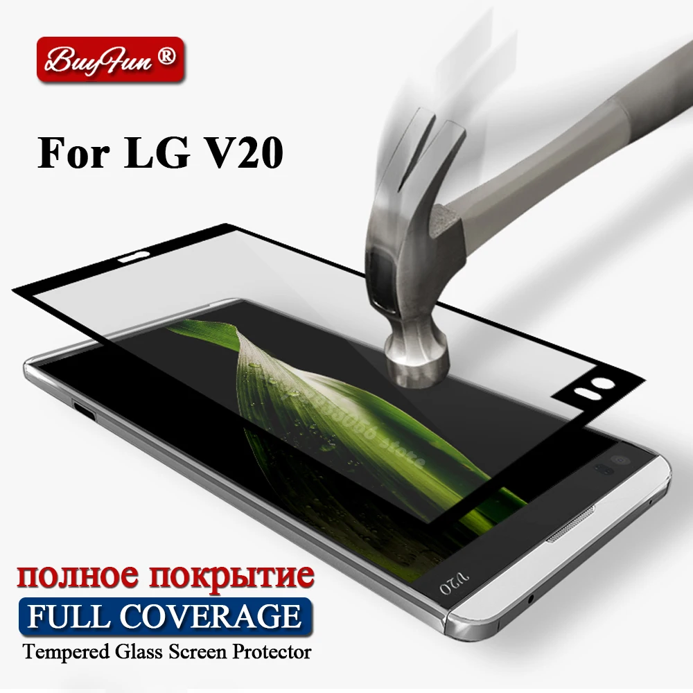 

For LG V20 Tempered Glass For LG V20 Glass Original Full Cover Screen Protector Film 9H 0.26mm Protective Glas V 20 Front Film