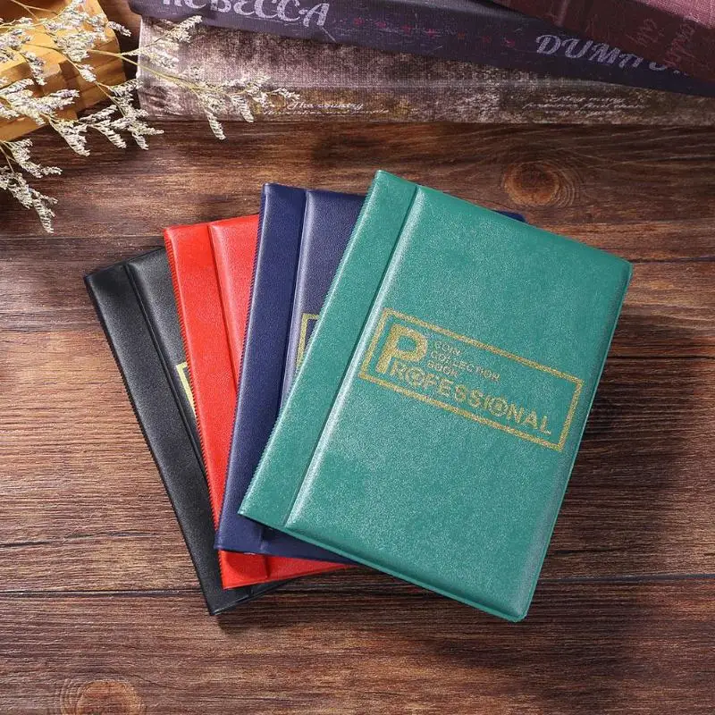 

120 Pockets Coins Album Collection Book Mini Penny Coin Storage Album Book Collecting Coin Holders for Collector Gifts Supplies