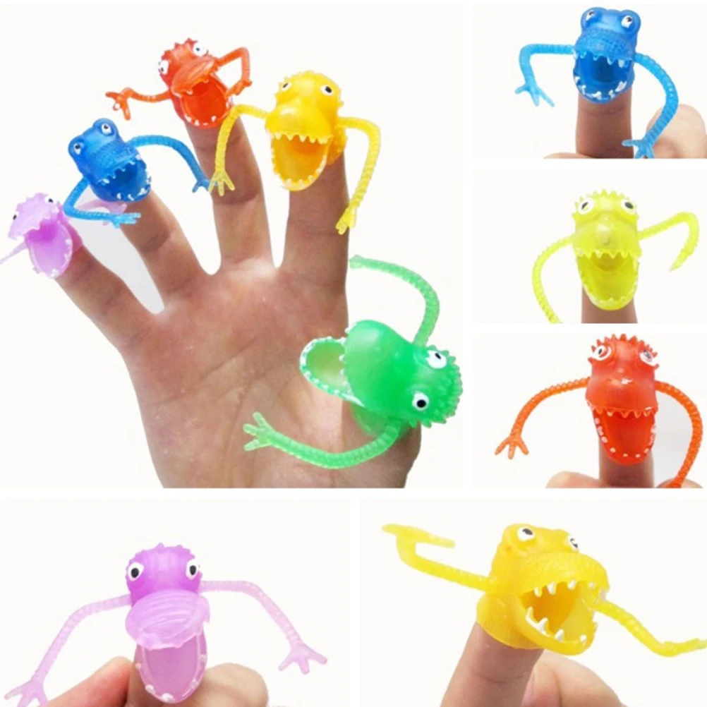 NICEXMAS Упаковка из 20 безопасных креативных забавных нетоксичных пугающих пальчиковые куклы Забавные Игрушки отличные вечерние сувениры