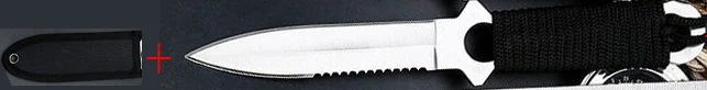 Ganzo Дайвинг нож, Тактический высокой твердости поле выживания многоцелевой охоты, открытый портативный небольшой прямой нож - Цвет: Nylon sleeve