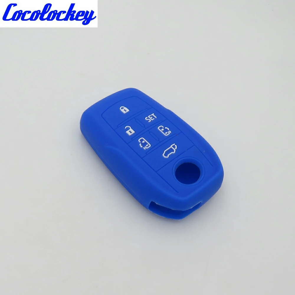 Cocolockey силиконовый чехол для ключа Toyota Alphard Sienna Voxy Vizi ноя эскир Vellfire Estima 6 кнопок