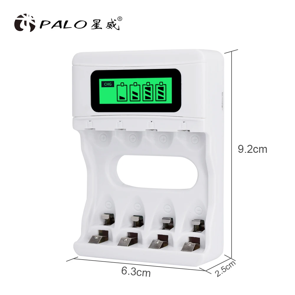 Intelligent LCD Display AA / AAA Battery Charger For Ni-Cd Ni-Mh Rechargeable Batteries USB Input