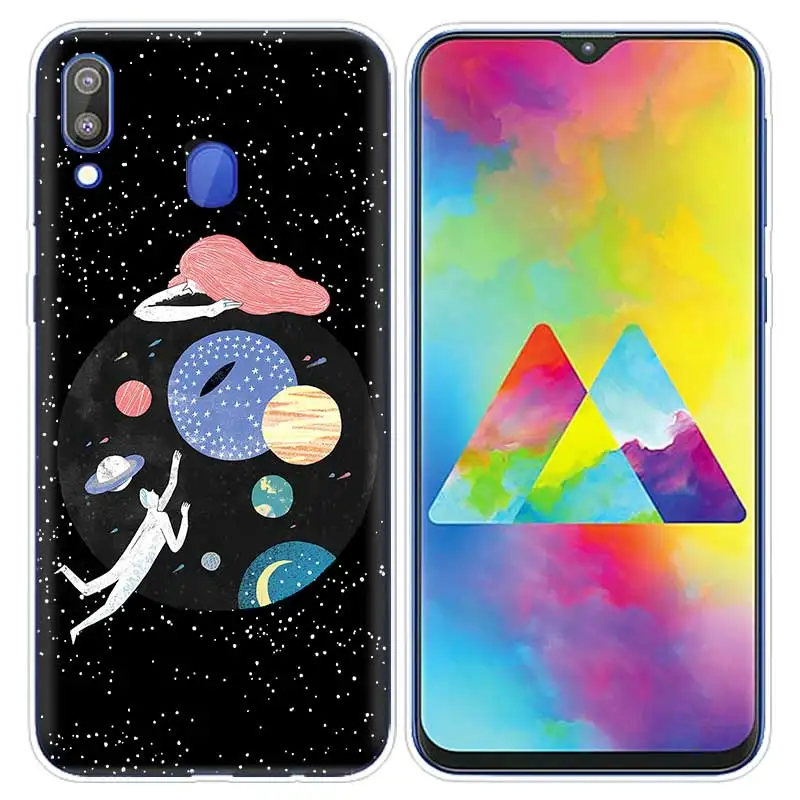Чехол из термопластичного полиуретана для samsung Galaxy S10 S10e S10 5G Plus M10 M20 M30 A10 A20 A30 A40 A50 A70 космическая планета, звезды класса люкс Coque чехол с рисунком