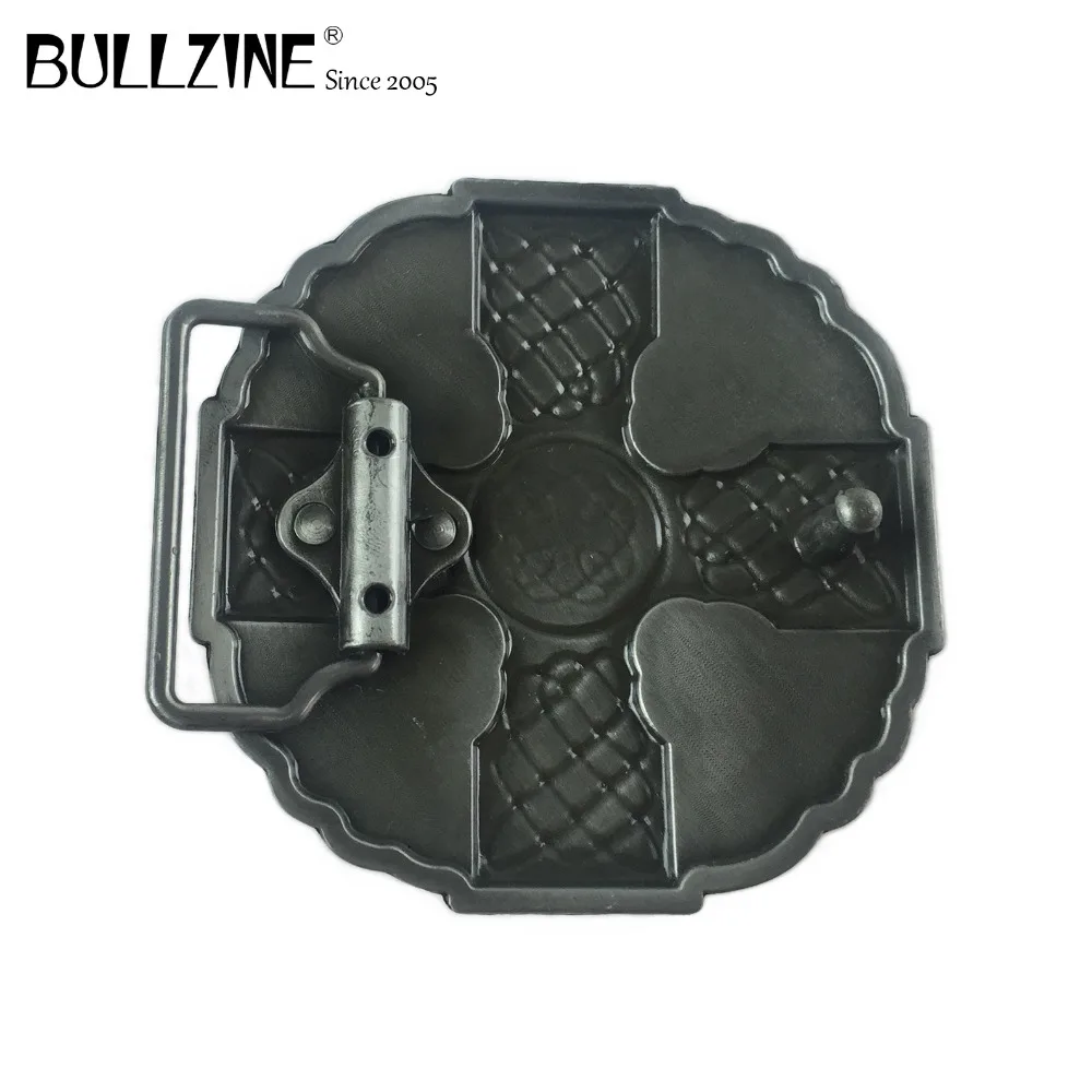 Bullzine крест Кельтский Узел ковбойский ремень для джинсов пряжка с pewer отделка FP-02911-1 подходит для 4 см Ширина ремня Прямая поставка