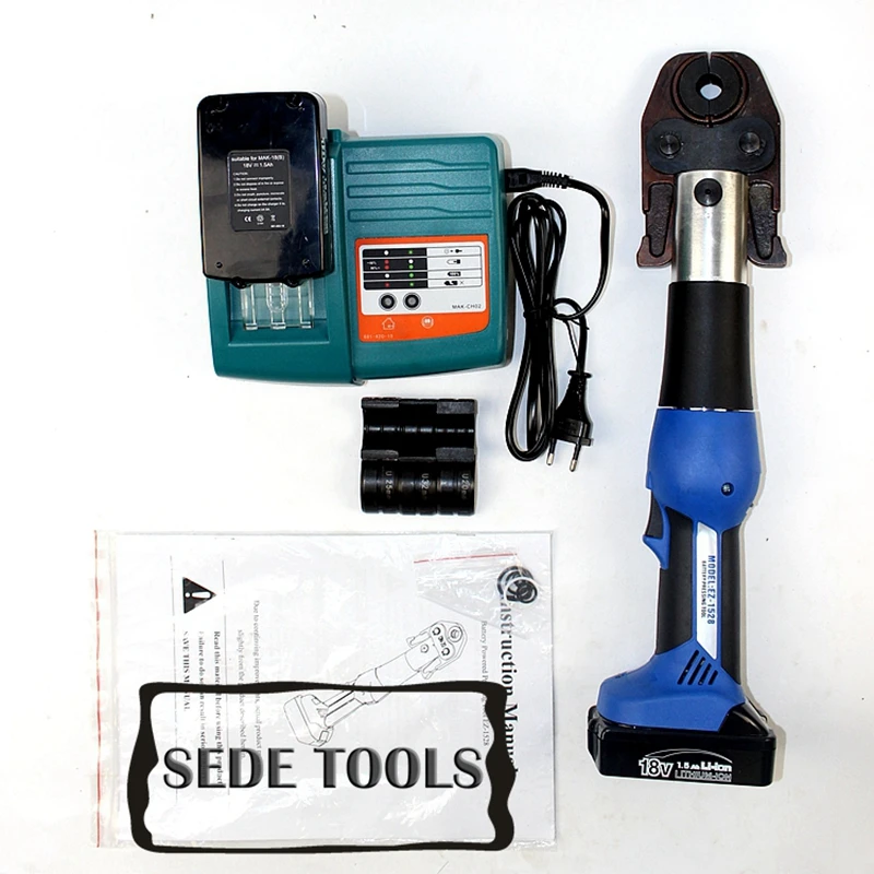 

Battery Powered Pex Pipe Crimping Tools with TH,U,V,M,VAU jaws for Pex,Stainless Steel and Copper Pipe