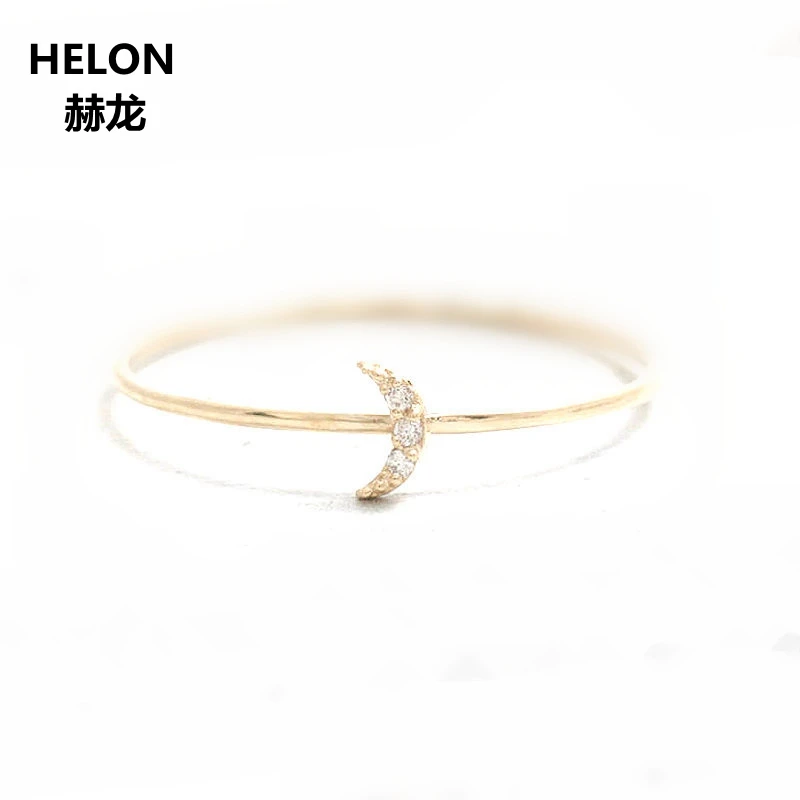 

Solid 14k Yellow Gold Women Engagement Vintage Ring Anniversary Wedding Band Fine Jewelry