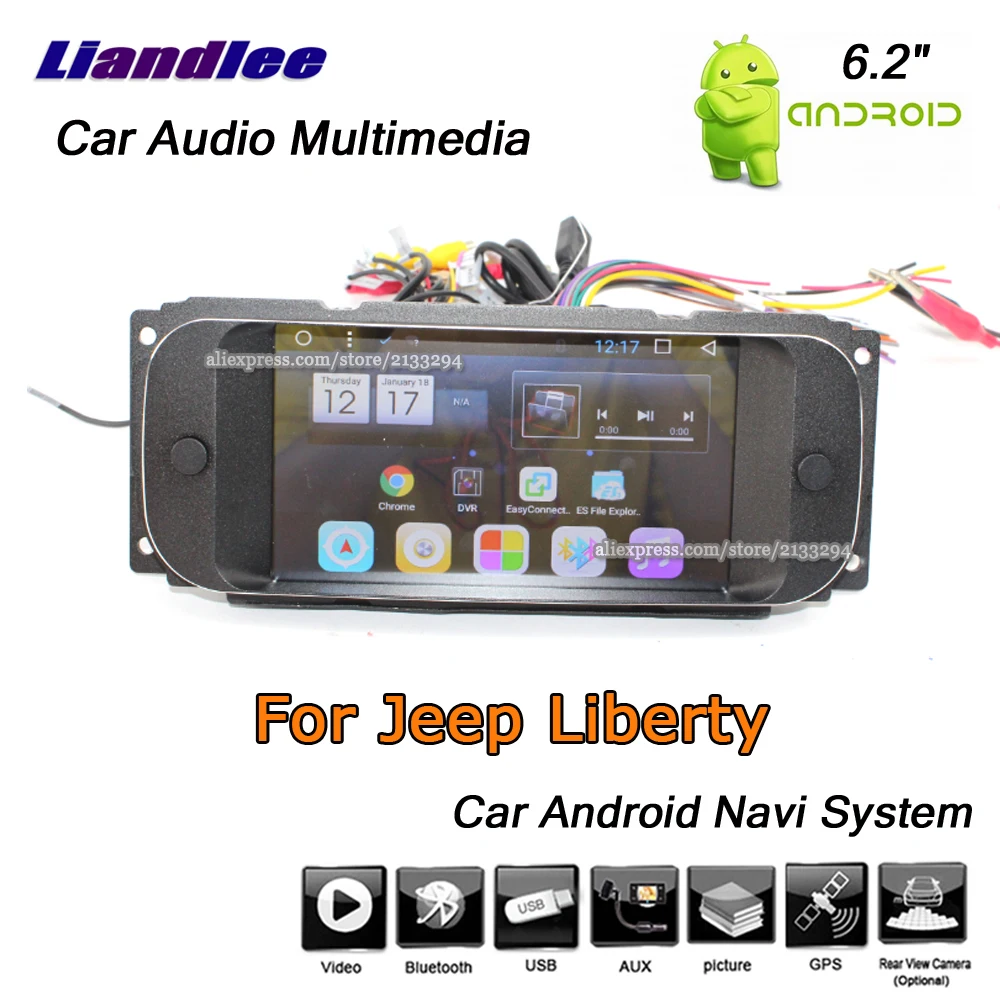 Excellent Liandlee Car Android System For Jeep Liberty 2002~2007 Radio Stereo Carplay Wifi GPS Navi MAP Navigation HD Screen Multimedia 0