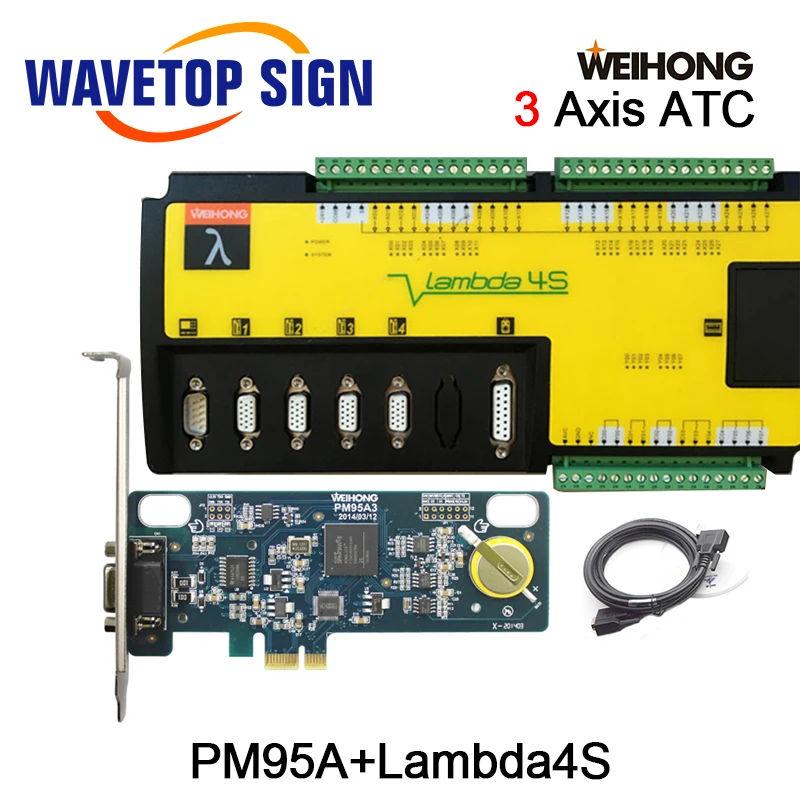Weihong CNC Управление 3 оси деревообрабатывающий станок карты PM95A 3S + Lambda3S для