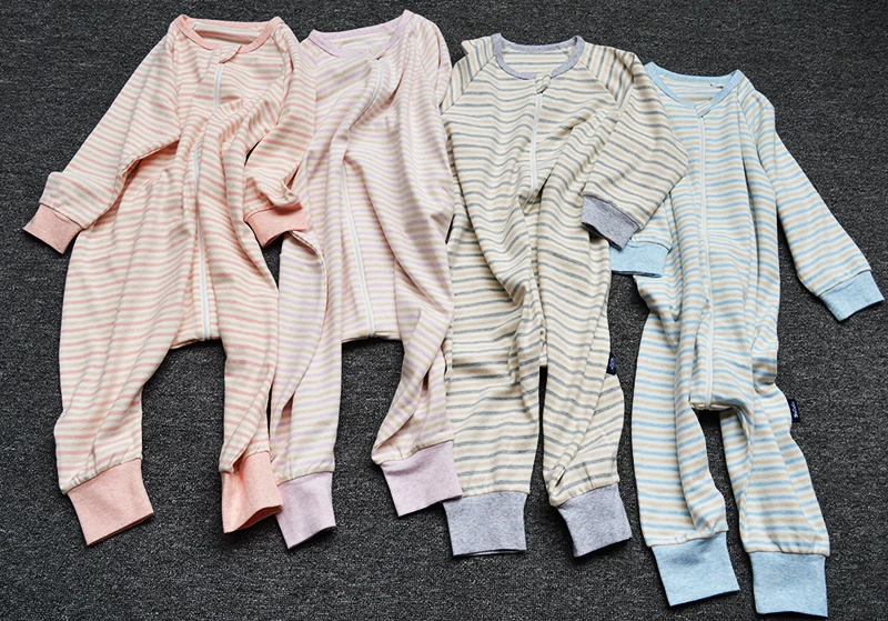Детские пижамы с духом, плотностью и пухом, Lin Tai, для защиты от ударов, для мальчиков и девочек, из чистого хлопка, уплотненные, часть, спальный мешок для ног
