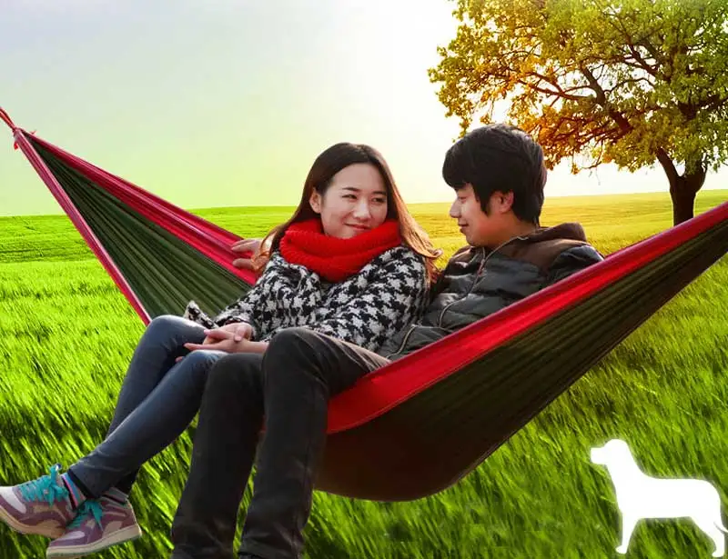 YONTREE 1 PC Portable Travel Camping Outdoor Parachute Nylon Fabric Hammock for Double Person H1238 YONTREE 1 PC Portable Travel Camping Outdoor Parachute Nylon Fabric Hammock for Double Person H1238