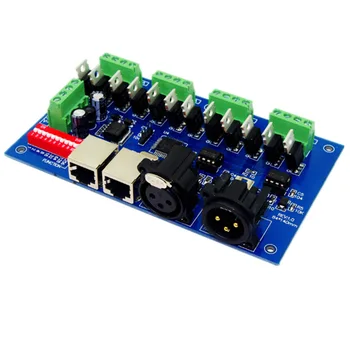 

LED constant voltage board common anode controller DMX512 decoder WS-DMX-12CH DC12-24V 24A