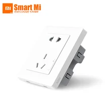 Официальная версия Xiaomi mi Aqara брендовая умная настенная розетка ZigBee Ti mi ng контроль мощности розетка безопасности для дома офиса