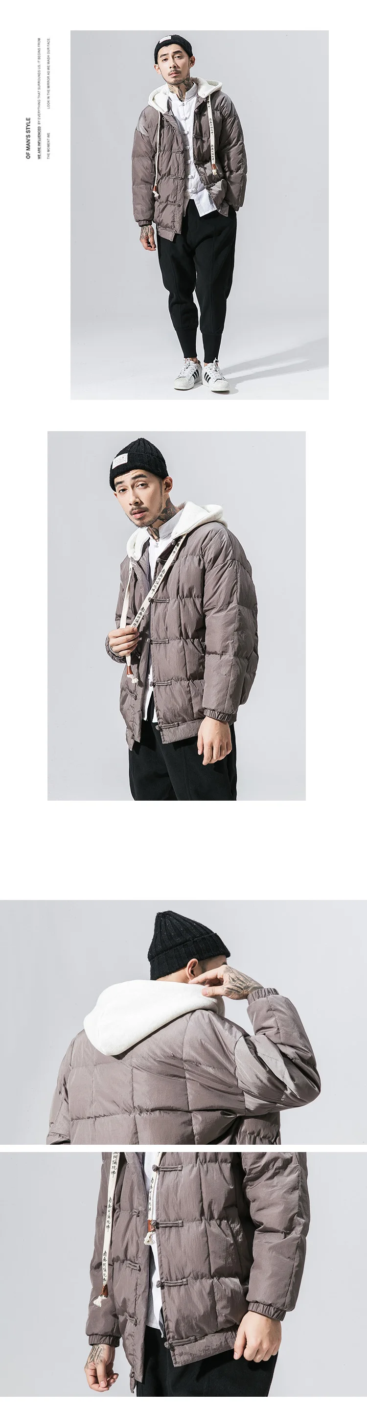MR-DONOO зима Япония Корея мужская хлопковая стеганая куртка тепловое пальто мужская верхняя одежда мужская одежда Китайский Стиль парки B375-Y12