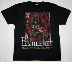 PESTILENCE MALLEUS MALEFICARUM DEATH METAL ASPHYX GORGUTS Новая Черная футболка Мужская хлопковая футболка с принтом Топ Футболка