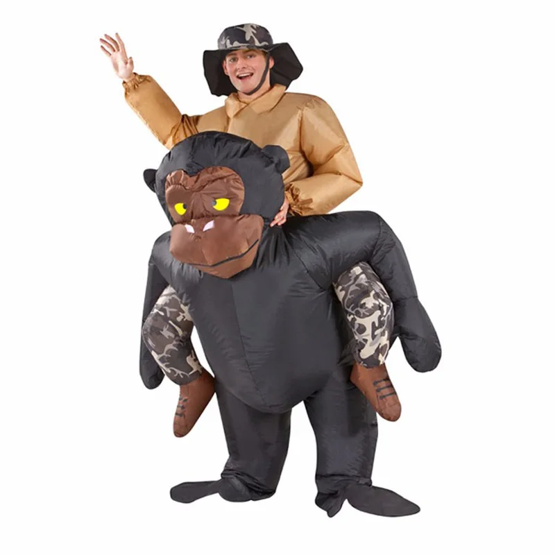 New Kids Adult Halloween Christmas Inflatable Chimpanzee Monkey Cosplay