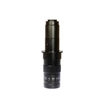 Adjustable 180X Magnification Zoom 25mm C-mount Lens 4.5X Adapter for Industry Microscope Camera Eyepiece Magnifier