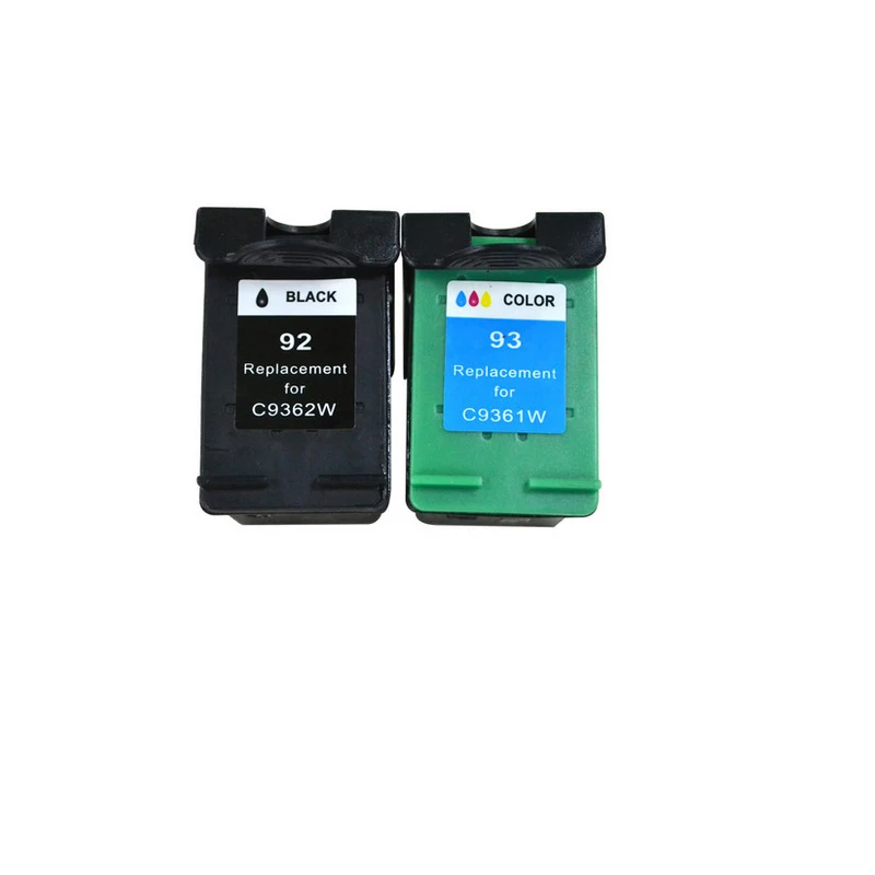 

2PK ink cartridge for HP 92 C9362WN Black Ink for HP 93 C9361WN Color Cartridge for HP DJ 5440/5442/5443/D4160/PSC 1510