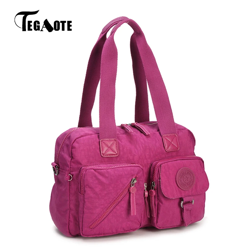 TEGAOTE, сумки с ручками, женские сумки, известный бренд, нейлоновая сумка на плечо, женская сумка