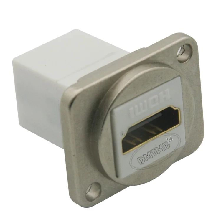 

D type metal HDMI female to female connector with silver color