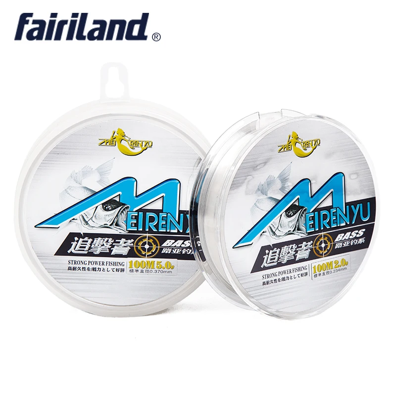 100m Fluorocarbon Fishing Line Monofilament Fishing Line Invisible Carp Wire Leader Line