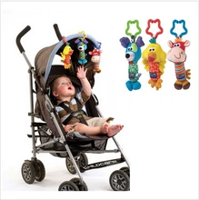 New Baby Infant Soft Rattles Cute Animals Pram font b Stroller b font Bell Developmental Toy