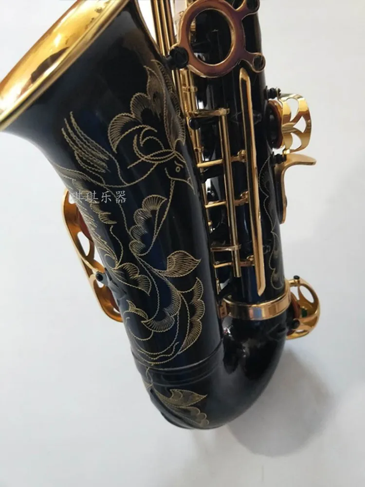 STS R54 B flat tenor saxophone black nickel gold instrument music Top