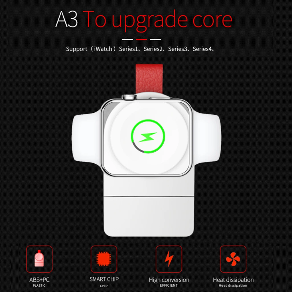 Беспроводное зарядное устройство для Apple Watch 4 зарядное устройство магнитное беспроводное устройство для зарядки для Apple Watch 4 3 2 1 портативное