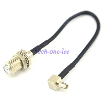 

10 piece /lot TS9 male to F female nut bulkhead Connector Pigtail Extension Cable for ZTE Huawei Modem RG174 15cm