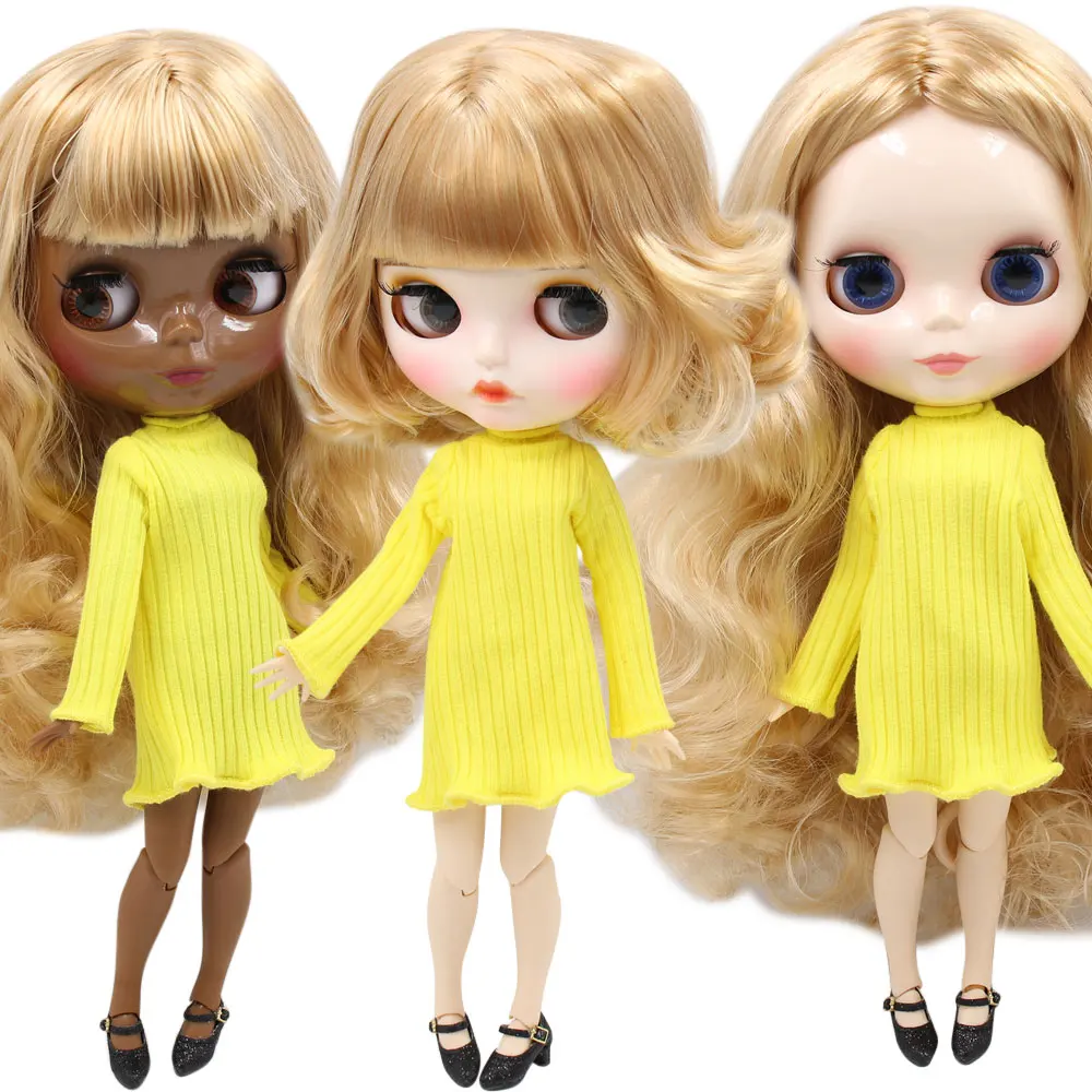 ICY Nude Blyth изготовленная на заказ кукла № BL3715/2240 волосы оттенка медовый блонд 1/6 bjd